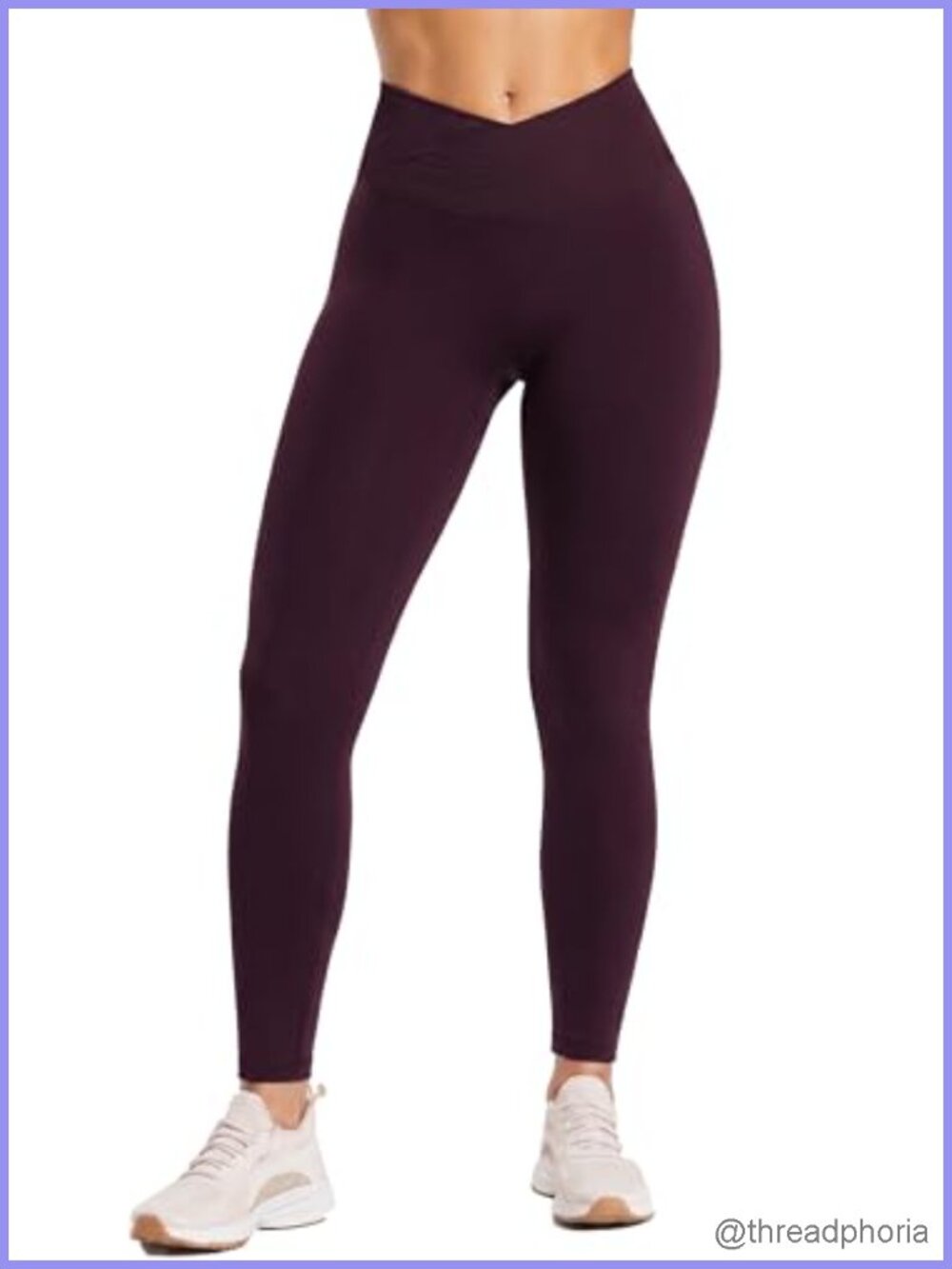Seamless High Waist Crossover Waistband Scrunch Butt Yoga Leggings